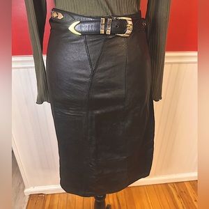 Begedor Italian Leather Skirt